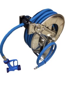 Stainless steel self retracting hose reel 3/4